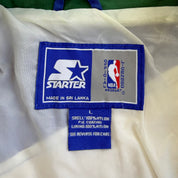J- Vintage Minnesota Timberwolves NBA Starter Embroidered Logo Lightweight Zip Up Jacket - L