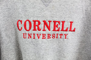 Cornell University Embroidered Script Crewneck