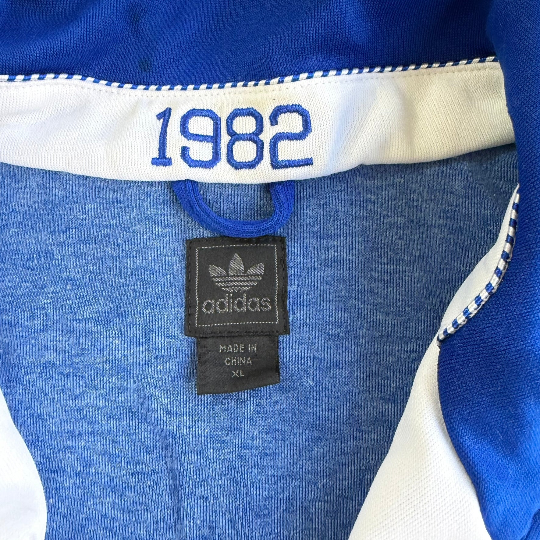 Vintage Adidas Italia Embroidered Patch Zip Up Track Jacket - XL