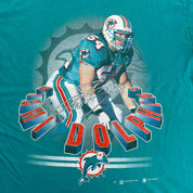 J- Vintage '98 Miami Dolphins Dan Marino NHL Graphic Tee - M