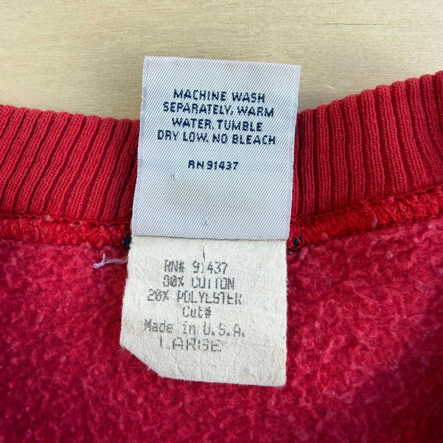 Vintage 90s Guess Sport USA Embroidered Text Made In USA Crewneck - L
