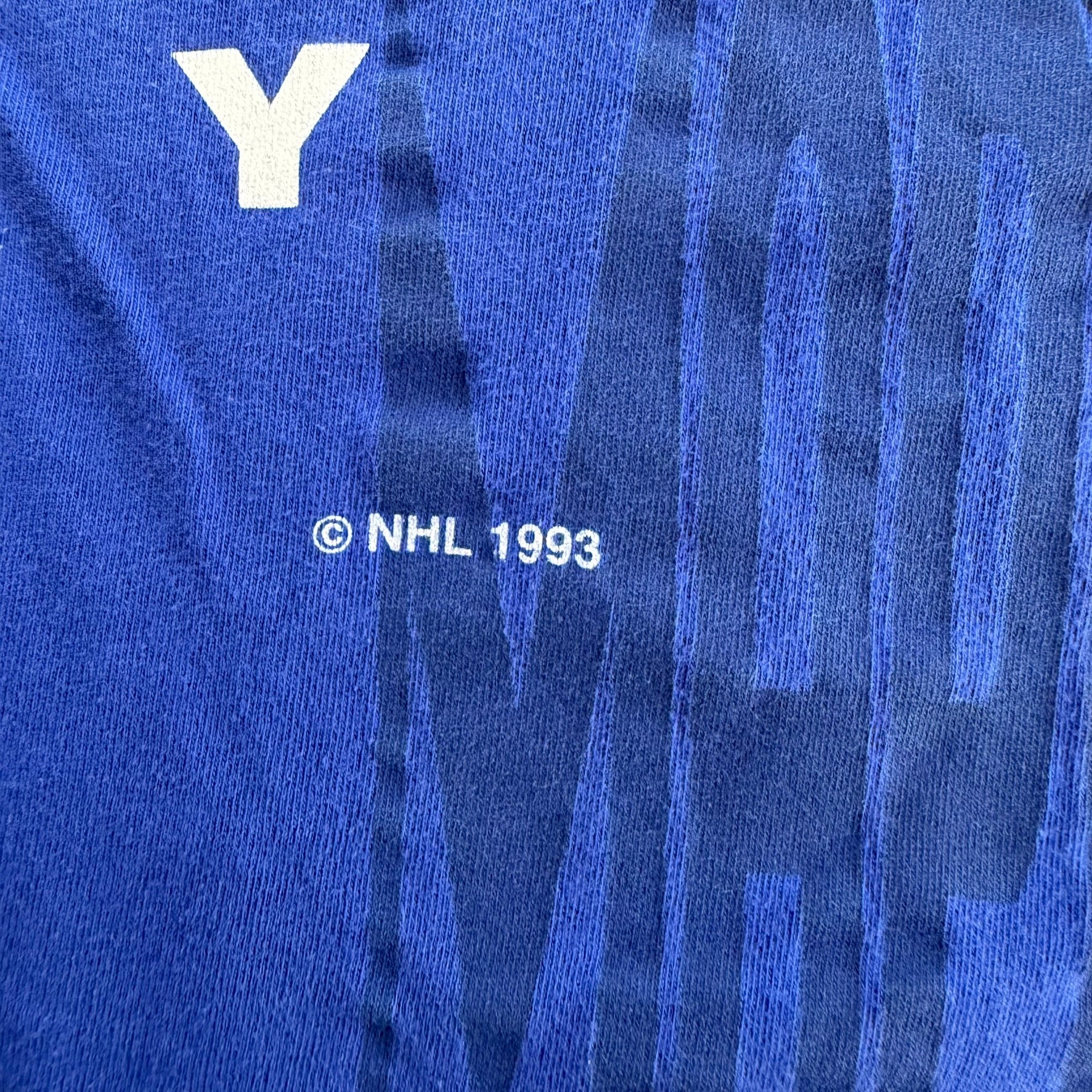 J- Vintage '93 Toronto Maple Leafs NHL Graphic Text Tee - L