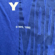 J- Vintage '93 Toronto Maple Leafs NHL Graphic Text Tee - L