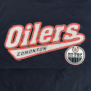 J- Vintage Edmonton Oilers NHL Logo Graphic Tee - XL