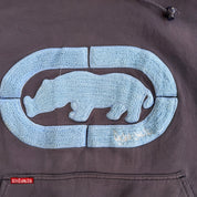 Vintage '00 Ecko Unlimited Chenille Embroidered Logo Hoodie - 2XL