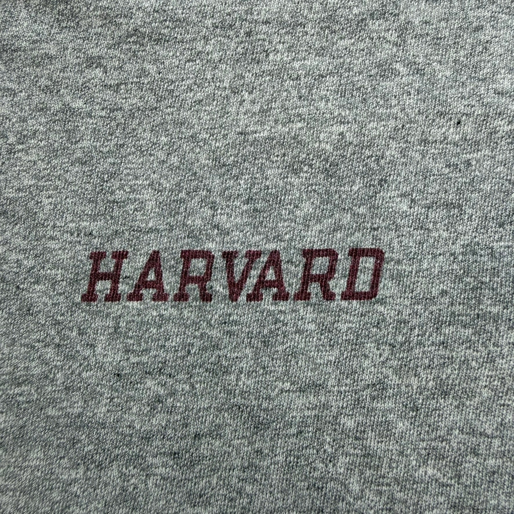 J- Vintage 80s Harvard Logo Champion Made In USA Single Stitch Tee - XL