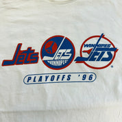 J- Vintage '96 Winnipeg Jets NHL Starter Playoff Graphic Single Stitch Tee - M