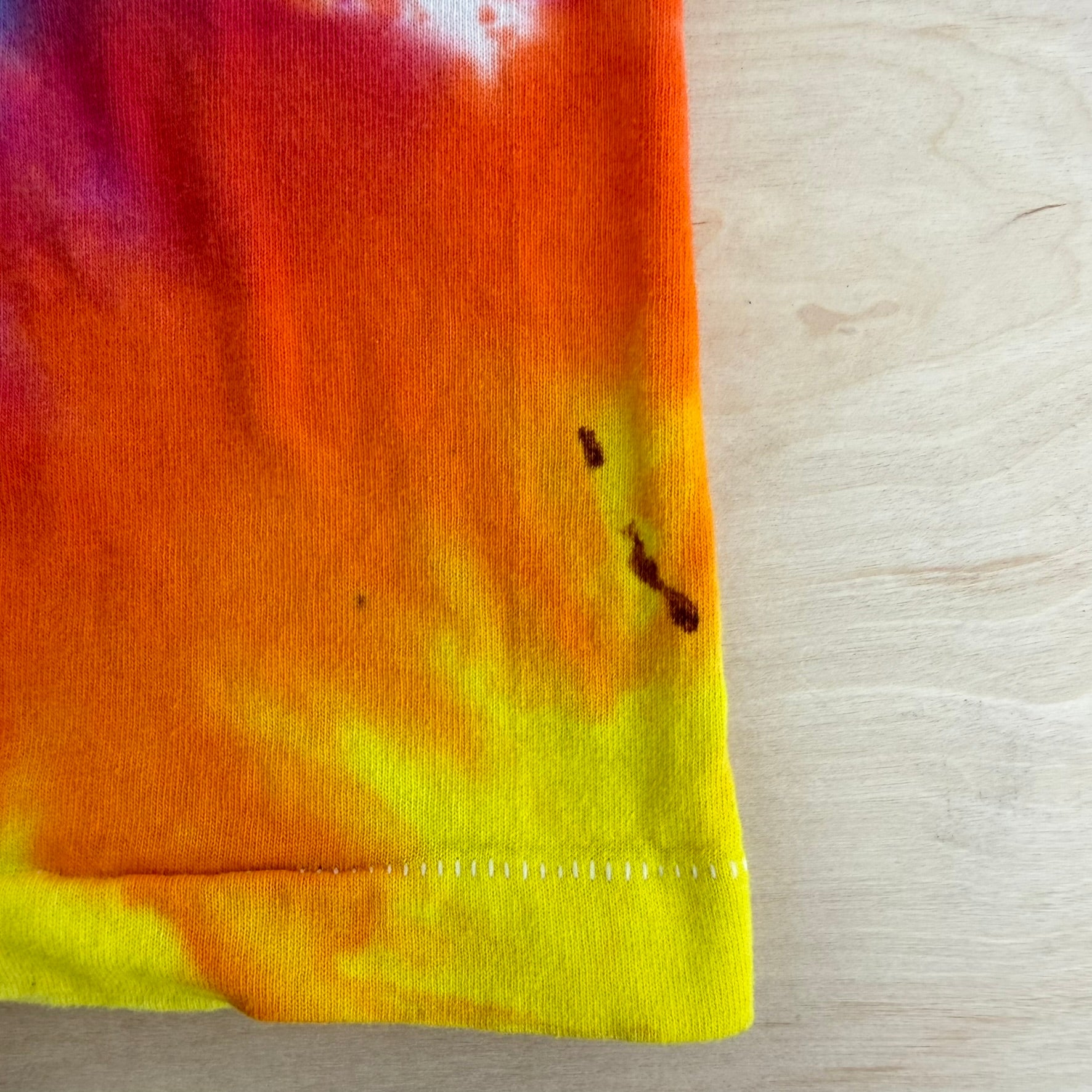 J- Vintage '94 The Rolling Stones Logo & Text Tie Dye Single Stitch Tee - XL