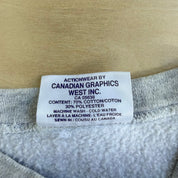 Vintage Montreal Canadiens NHL Logo Graphic Made In Canada Crewneck - L