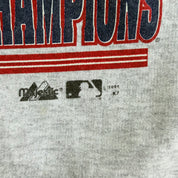 Vintage '95 Cleveland Guardians MLB Majestic American League Champions Graphic Made In USA Crewneck - XL