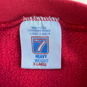 Vintage Detroit Red Wings NHL Logo 7 Embroidered Logo Made In USA Crewneck - XL