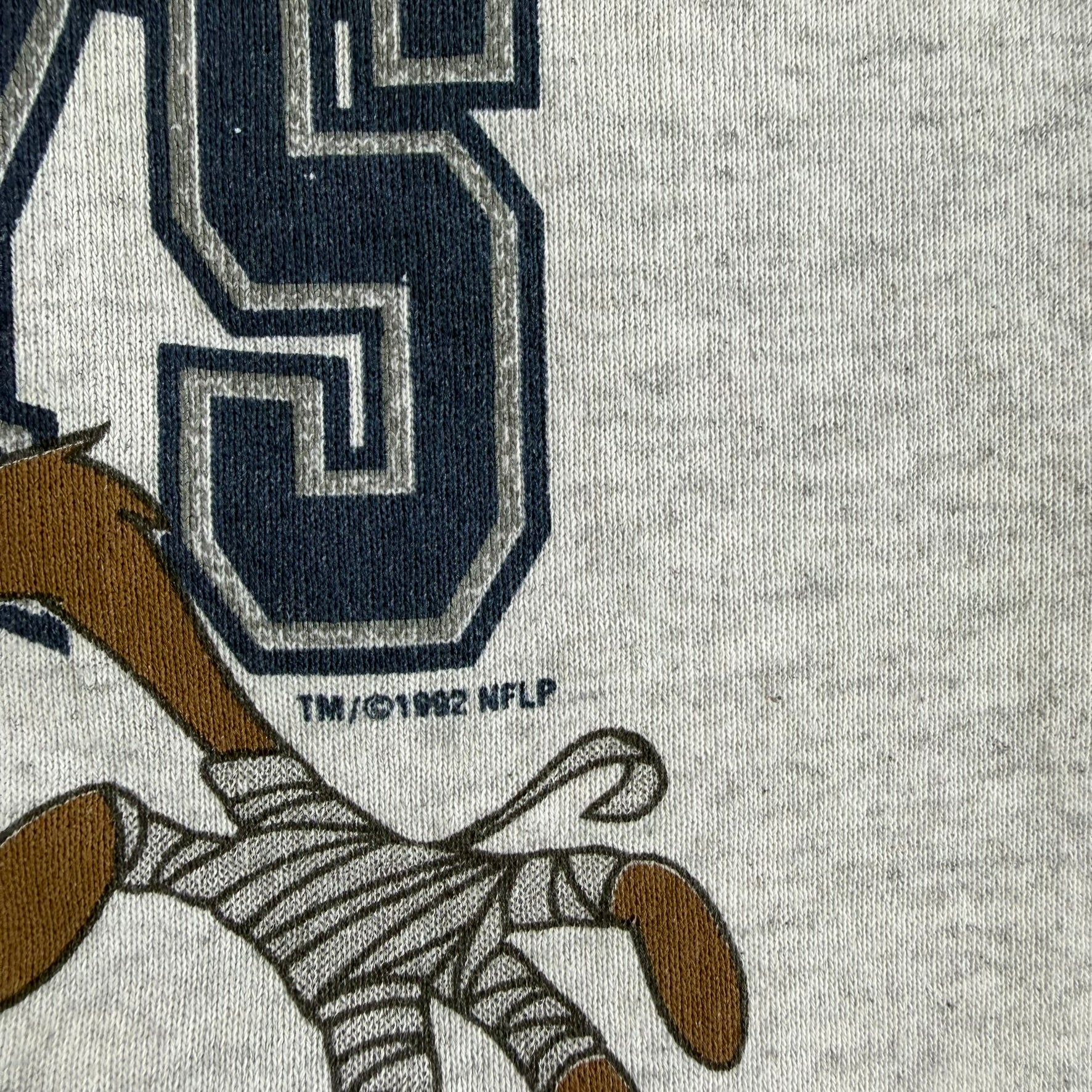 Vintage '92 Dallas Cowboys NFL Taz Devil Graphic Artex Tag Crewneck - XL