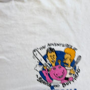 J- Vintage '94 The Adventures Of Beavis & Butthead Daytona Spring Break Graphic Single Stitch Tee - XL