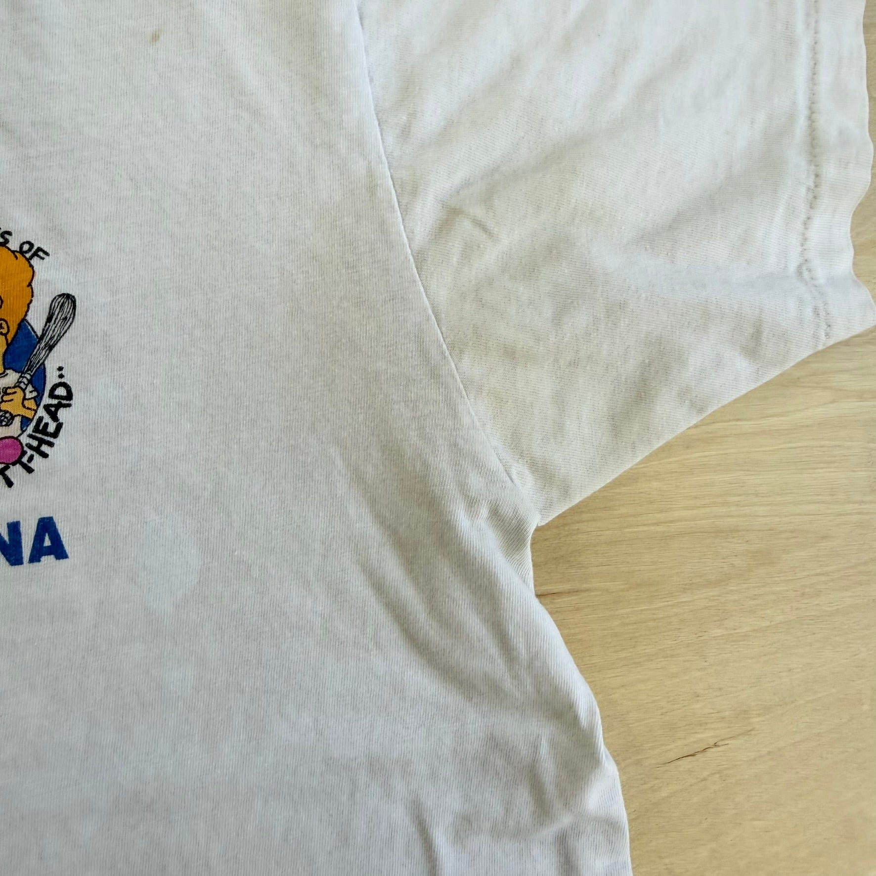 J- Vintage '94 The Adventures Of Beavis & Butthead Daytona Spring Break Graphic Single Stitch Tee - XL