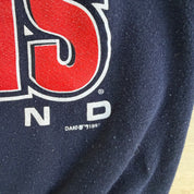 Vintage '97 Cleveland Guardians MLB American League Champions Graphic Made In USA Crewneck - L
