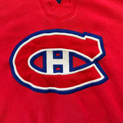 J- Vintage Montreal Canadiens NHL CCM Embroidered Logo Hoodie - L