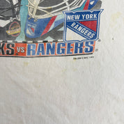 J- Vintage '94 NHL Stanley Cup Finals Canucks Vs Rangers Graphic Single Stitch Tee - XL