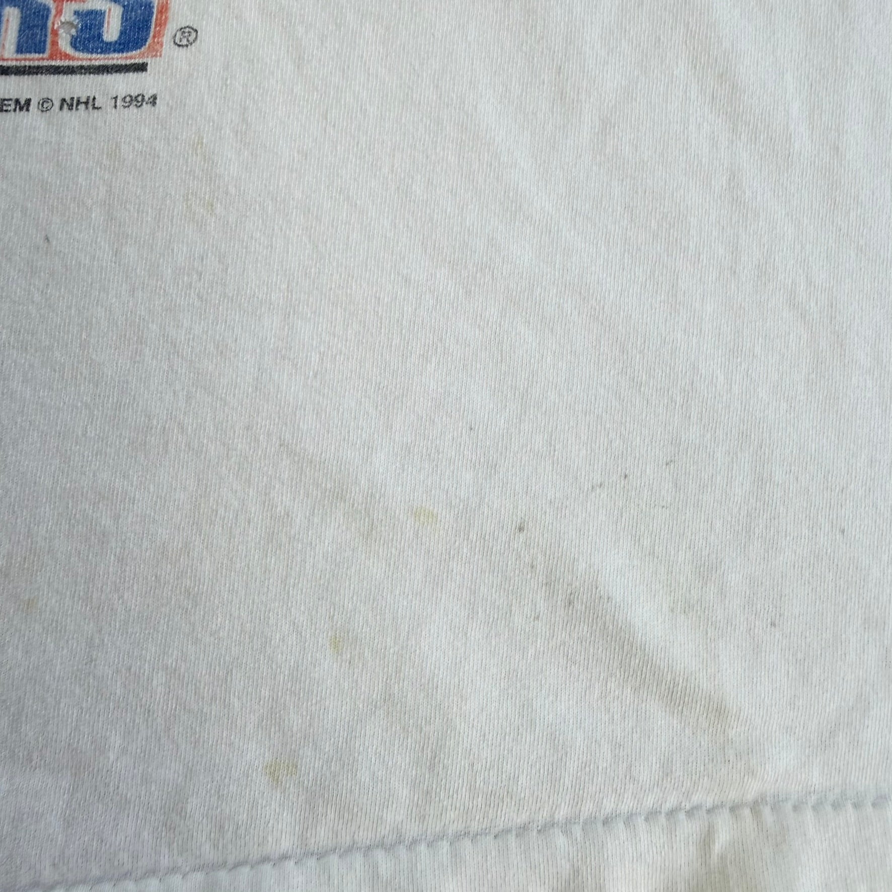 J- Vintage '94 NHL Stanley Cup Finals Canucks Vs Rangers Graphic Single Stitch Tee - XL