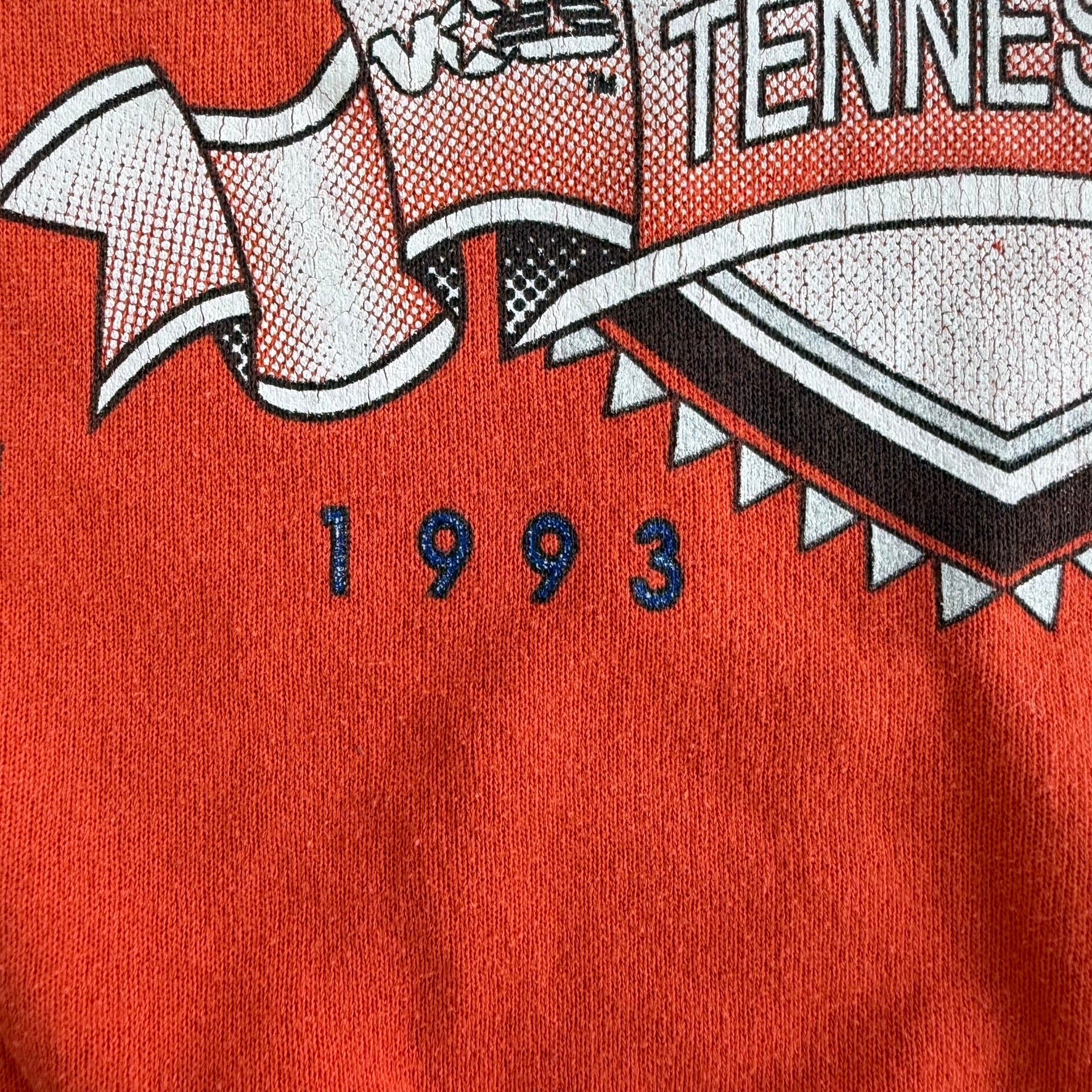 Vintage '93 Tennessee Volunteers Hall Of Fame Bowl Football Made In USA Crewneck - XL