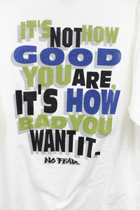 Z- Vintage 90s No Fear Script Single Stitch Tee