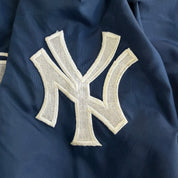 Vintage New York Yankees MLB Starter Henley Pullover Lightweight Jacket - L