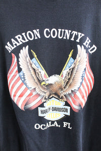 Vintage Single Stitch 1990 Harley Davidson Ocala Florida Tee