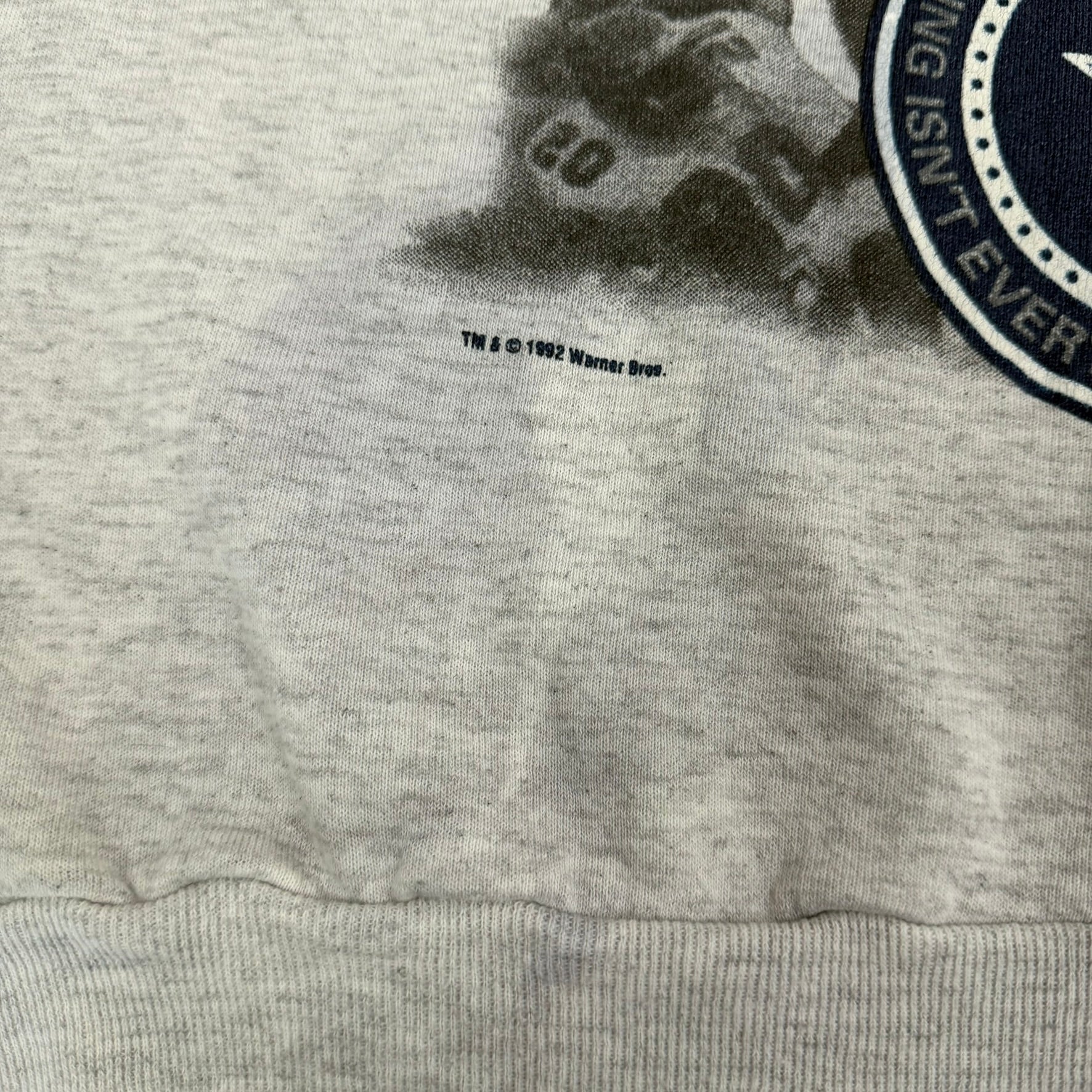 Vintage '92 Dallas Cowboys NFL Taz Devil Graphic Artex Tag Crewneck - XL