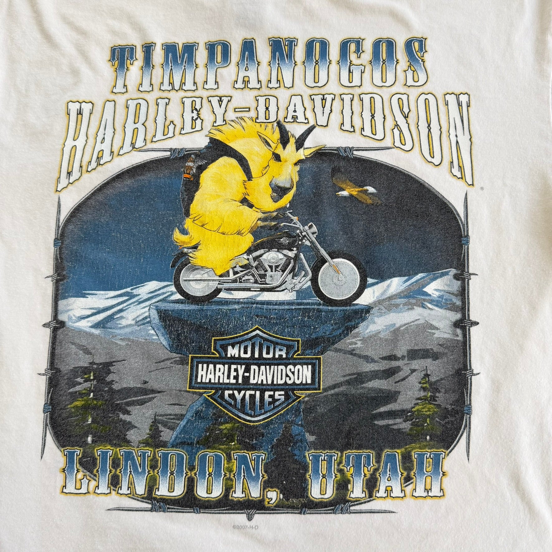 J- Vintage '08 Harley Davidson Lindon Utah Graphic Tee - M