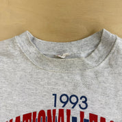 Vintage '93 Philadelphia Phillies MLB Majestic National League Champions Graphic Made In USA Crewneck - XL