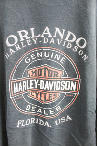 Vintage 2010 Harley Davidson Knuckle head Garage Florida Tee
