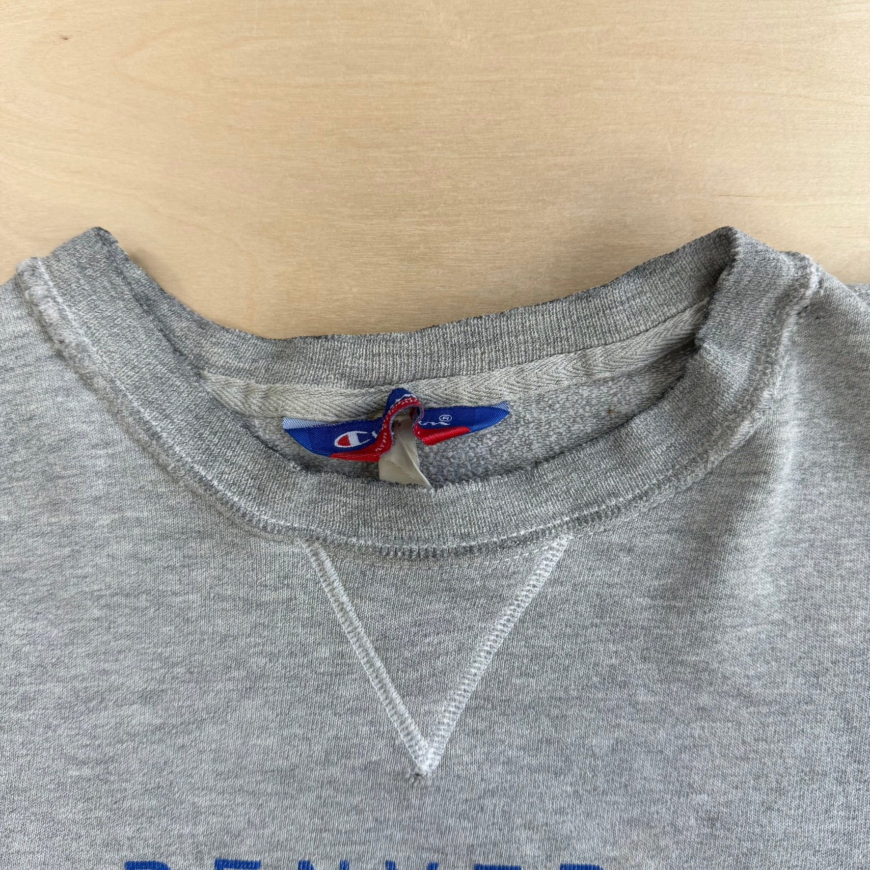 Vintage Denver Broncos NFL Pro Line Champion Text Crewneck - XL