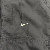 J- Vintage Nike Embroidered Swoosh Black Lightweight Zip Up Jacket  - L