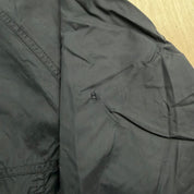 J- Vintage Nike Embroidered Swoosh Black Lightweight Zip Up Jacket  - L