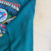 Vintage '93 Toronto Blue Jays MLB World Champions Graphic Made In USA Crewneck - M
