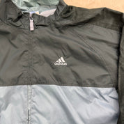 J- Vintage Adidas Dark Green Lightweight Zip Up Jacket  - 2XL