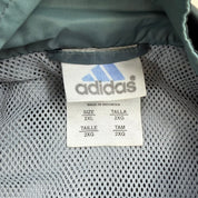 J- Vintage Adidas Dark Green Lightweight Zip Up Jacket  - 2XL