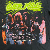 J- Vintage '04 Over Kill Taking Over Album Cover Reprint Graphic Tee - M