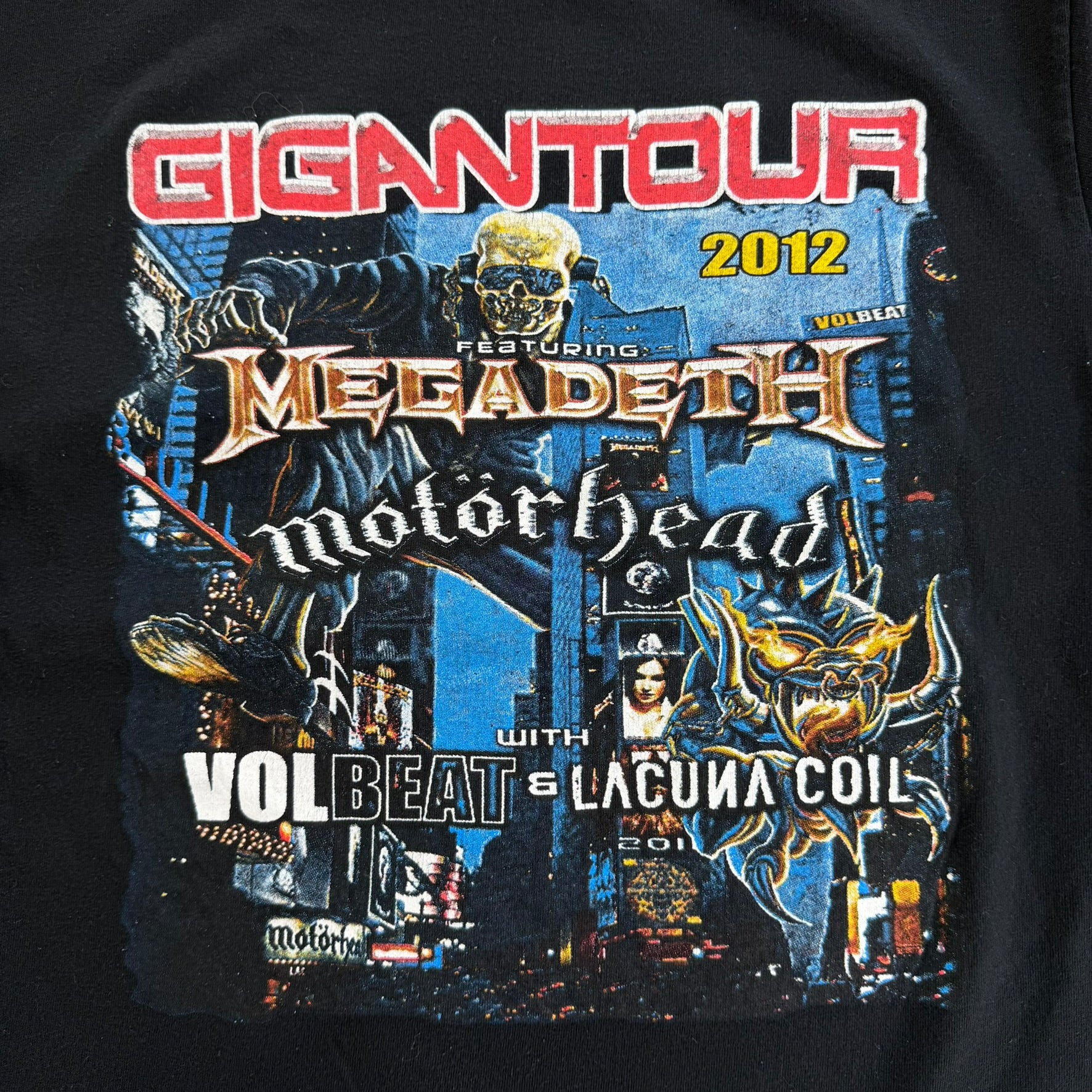 J- Vintage '12 Megadeth Gigantour Graphic Tour Tee - L