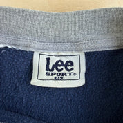 Vintage 90s New York Yankees MLB Lee Embroidered Logo & Text Crewneck - XL