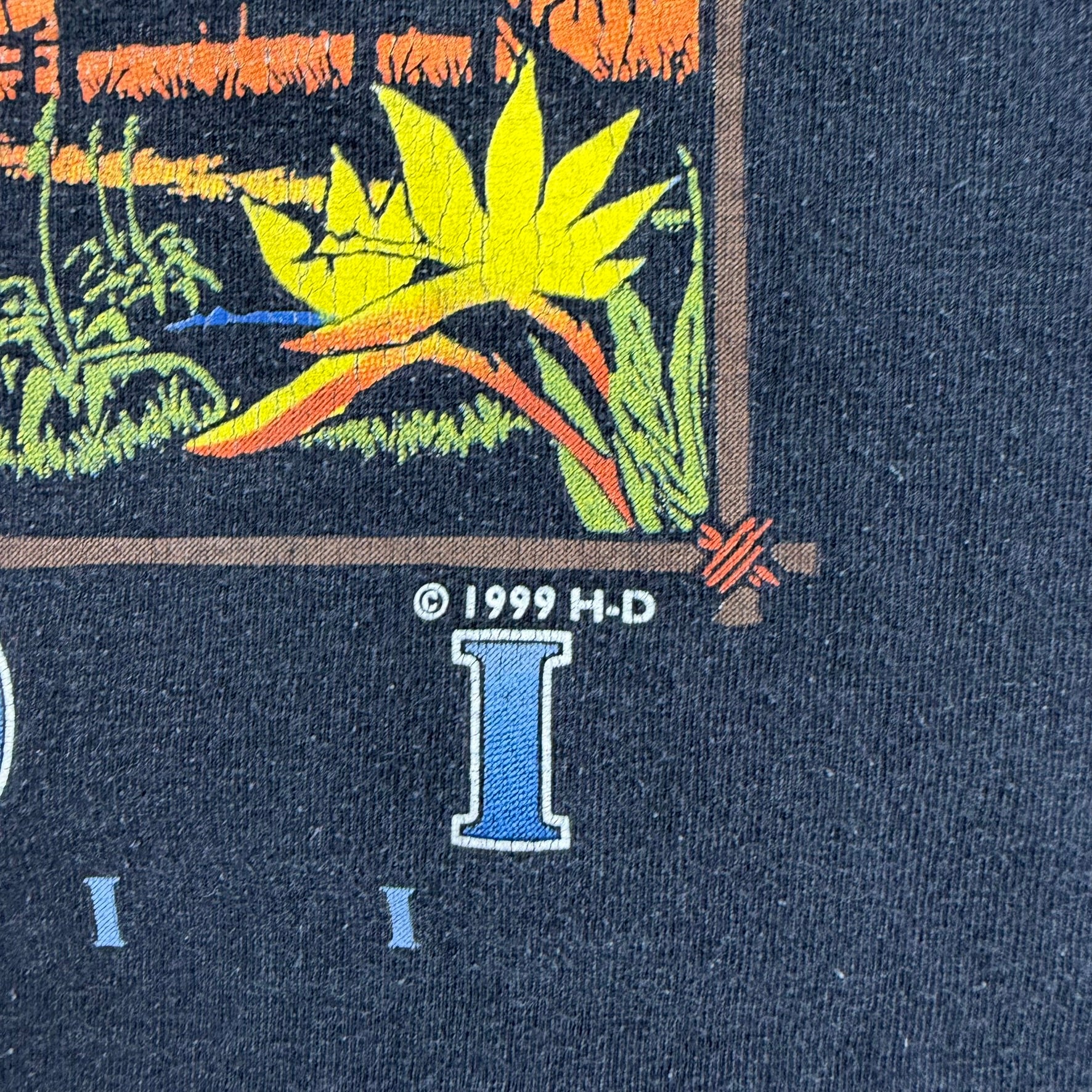 J- Vintage '99 Harley Davidson Maui Hawaii Made In USA Graphic Tee - L