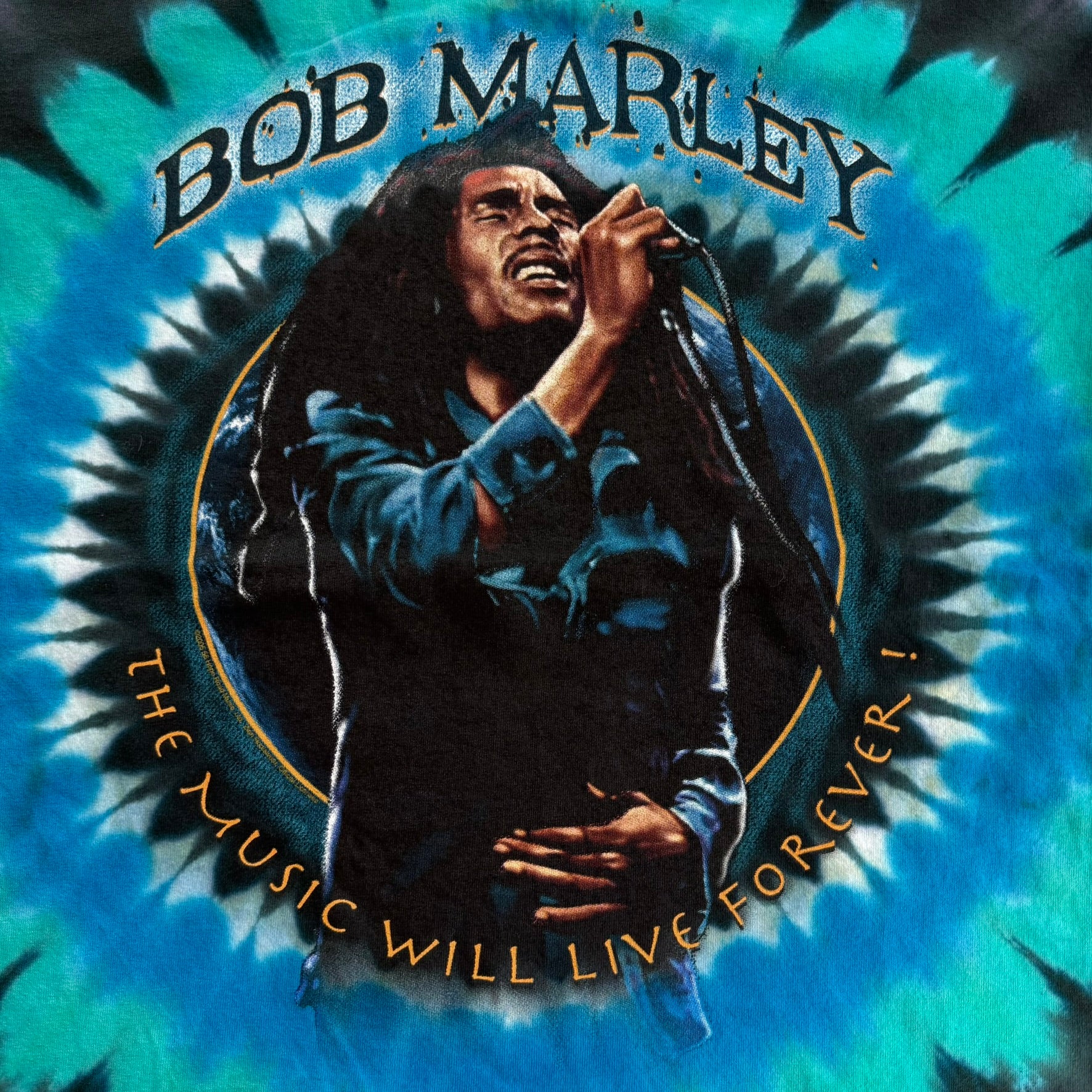 J- Vintage '05 Zion Bob Marley Graphic Tie Dye Tee - M