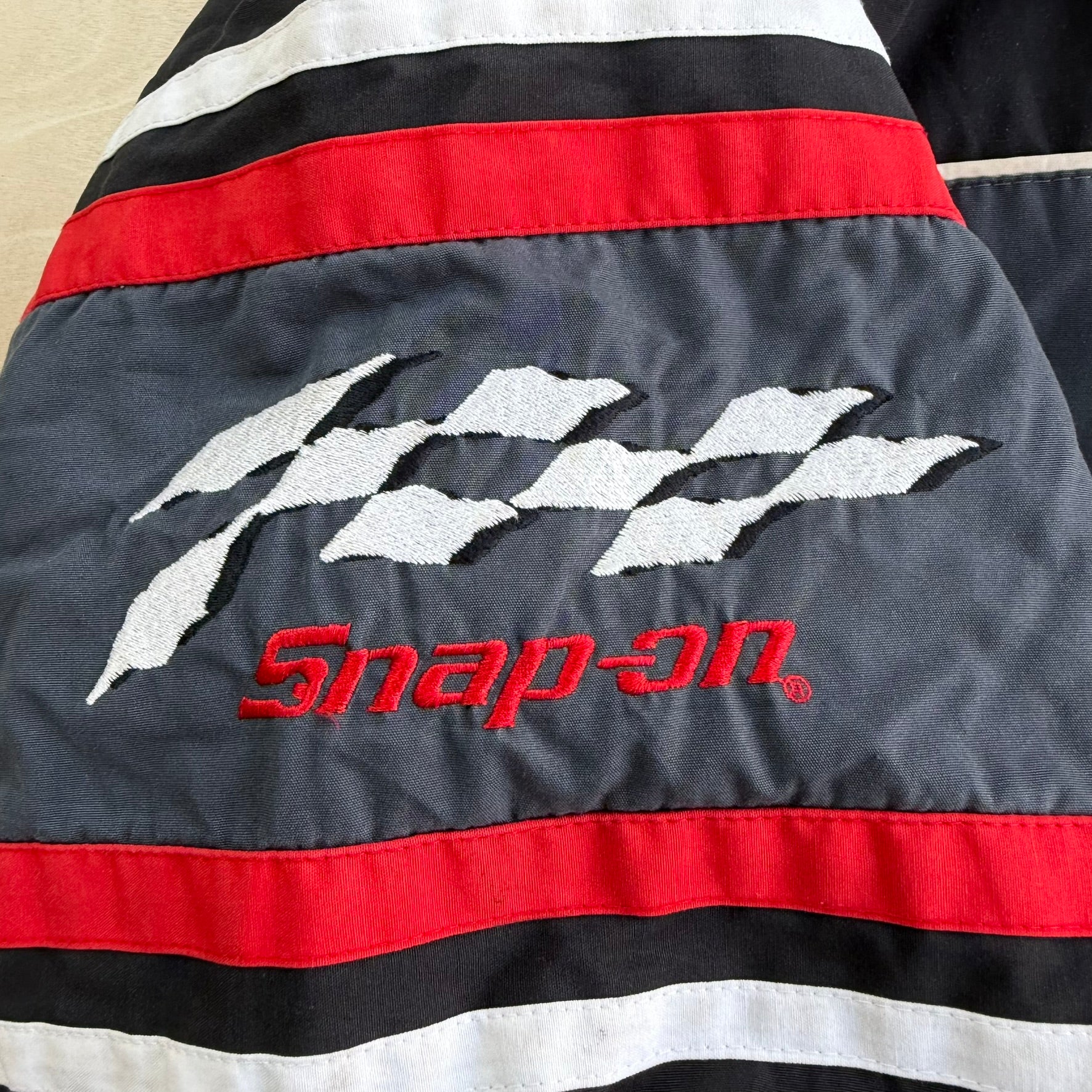 Vintage 90s Snap On Racing Choko Motorsport Zip Up Winter Jacket - 2XL