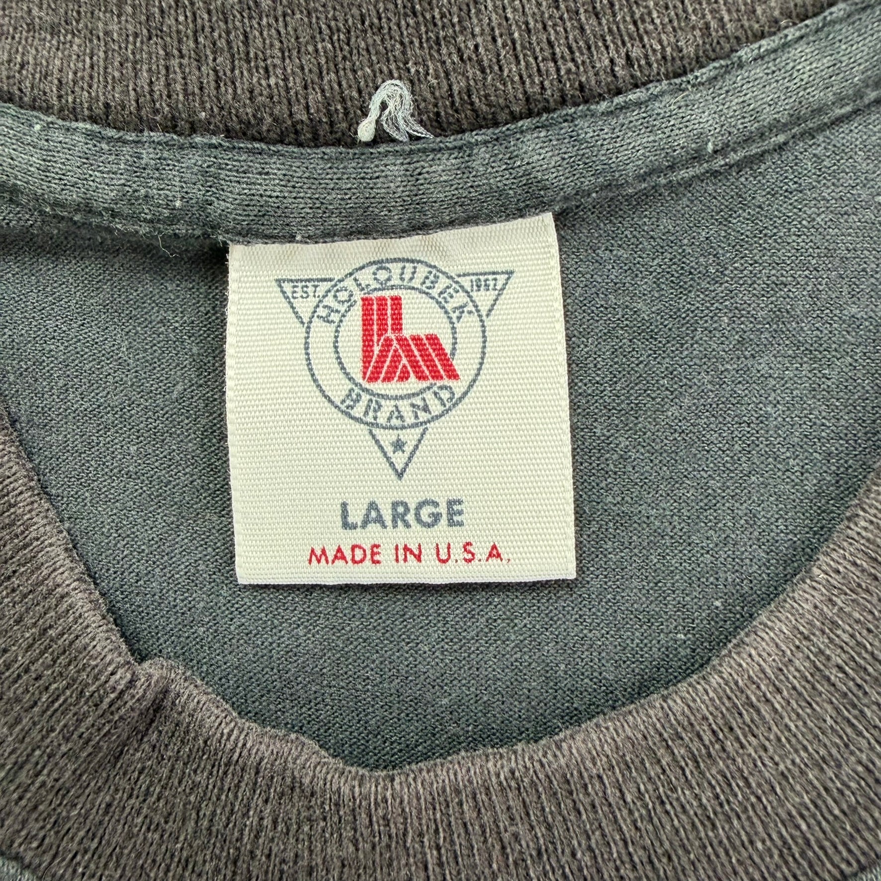 J- Vintage '88 Harley Davidson America The Beautiful Graphic Made In USA Single Stitch Tee - L