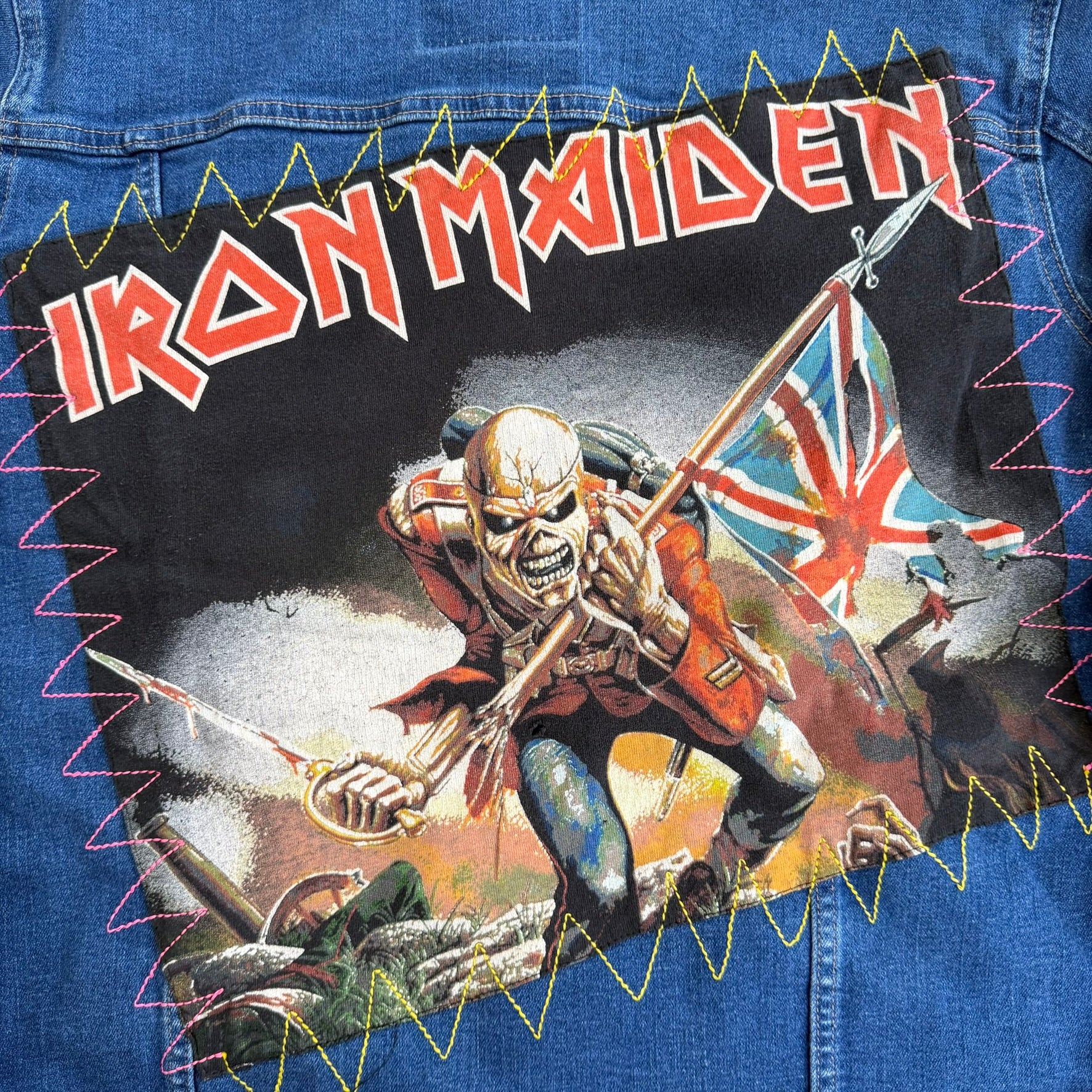 HOM Iron Maiden The Trooper Levi's Reworked Denim Jacket - 3XL