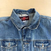 HOM Rolling Stones Tongue Logos Reworked Denim Jacket - M