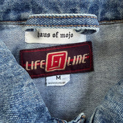 HOM Rolling Stones Tongue Logos Reworked Denim Jacket - M