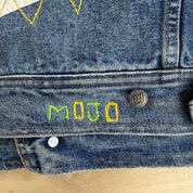 HOM Rolling Stones Tongue Logos Reworked Denim Jacket - M