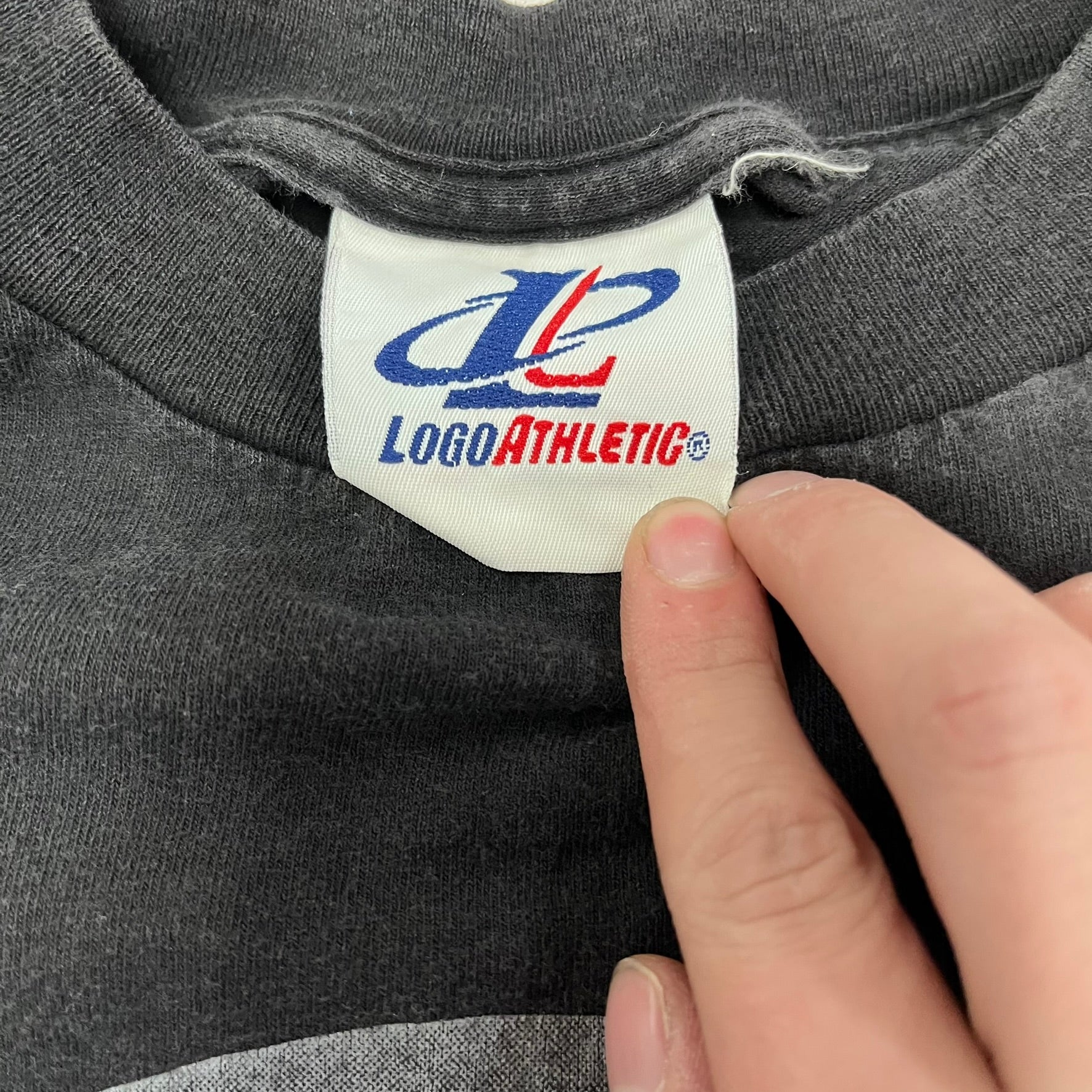 F- Vintage 1997 LA Dodgers MLB Logo Athletic Text Tee