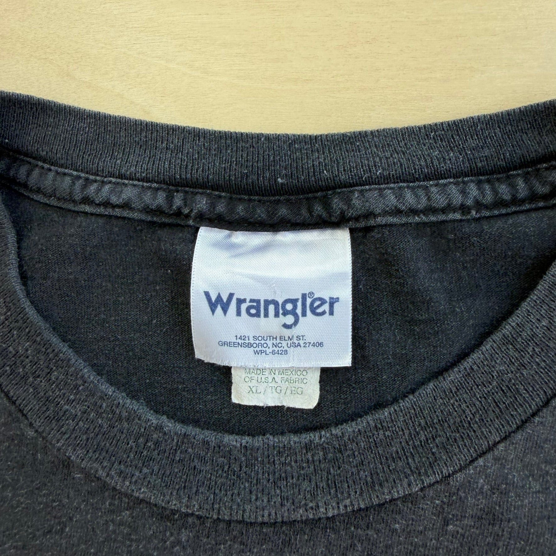 J- Vintage 90s Wrangler Professional Bull Rider Picture Graphic Tee - XL