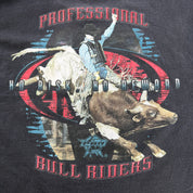 J- Vintage 90s Wrangler Professional Bull Rider Picture Graphic Tee - XL